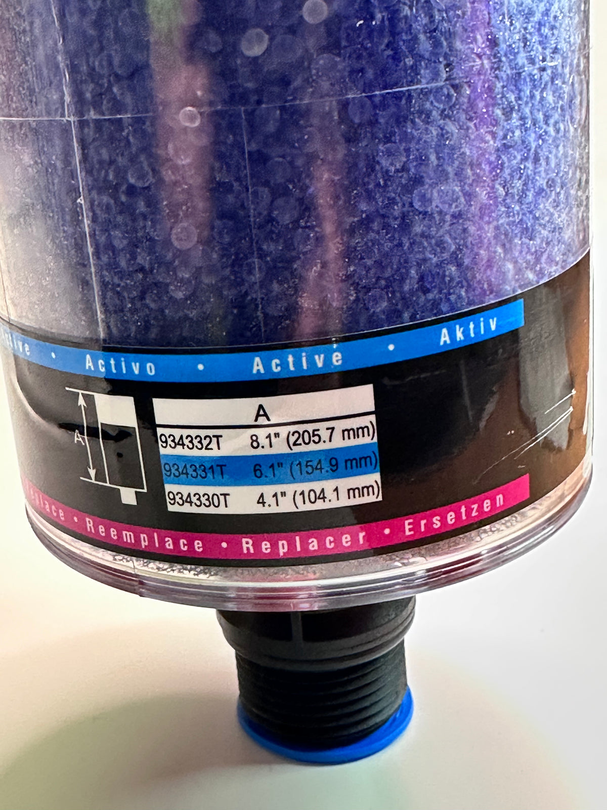 Parker 934331T Desiccant Breather, TriCeptor