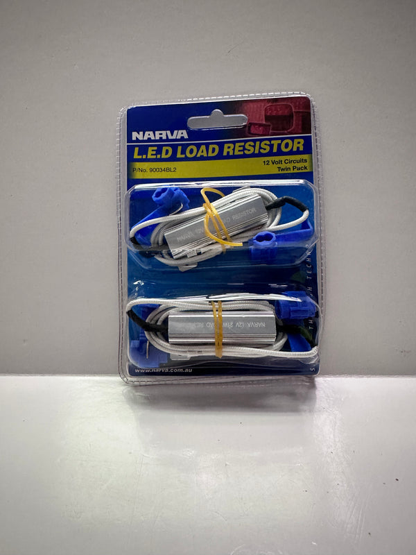 Narva 90034BL2 L.E.D Load Resistor 12V 21W, Twin Pack