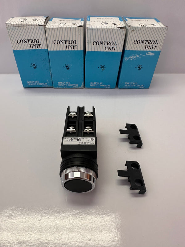 Maruyasu Electric Push Button/Flat Switch (Black) A25PF22B
