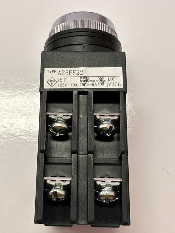 Maruyasu Electric Push Button/Flat Switch (Black) A25PF22B