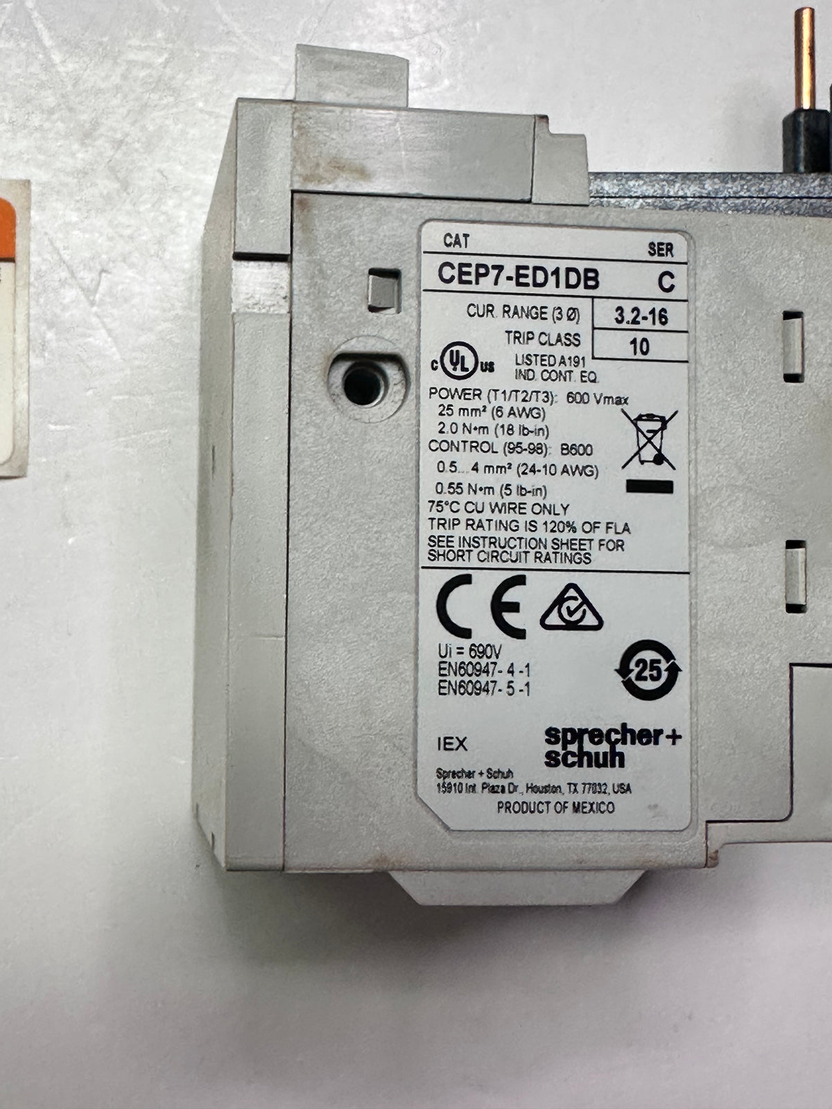 CEP7-ED1DB Solid State Overload Relay