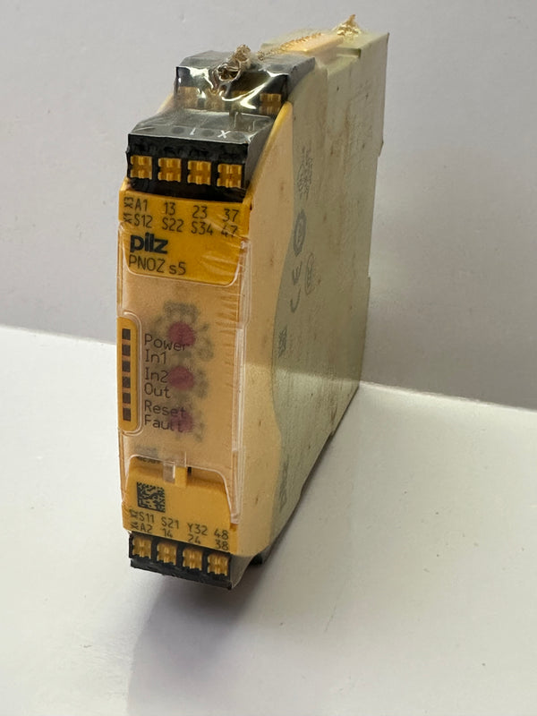 PILZ PNOZ s5 48-240V AC/DC 2 n/o 2 n/o t Dual Channel E.Stop Safety Relay 750135