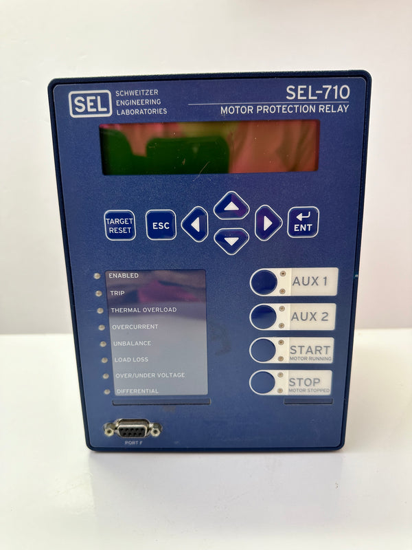 SEL SEL-710 Motor Protection Relay P/N: 071001DCD1D71810200