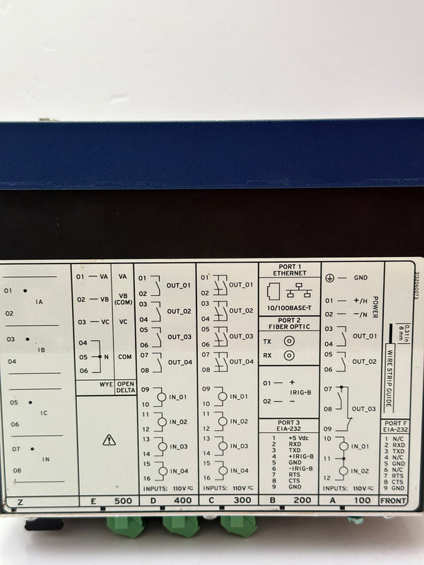 SEL SEL-710 Motor Protection Relay P/N: 071001DCD1D71810200