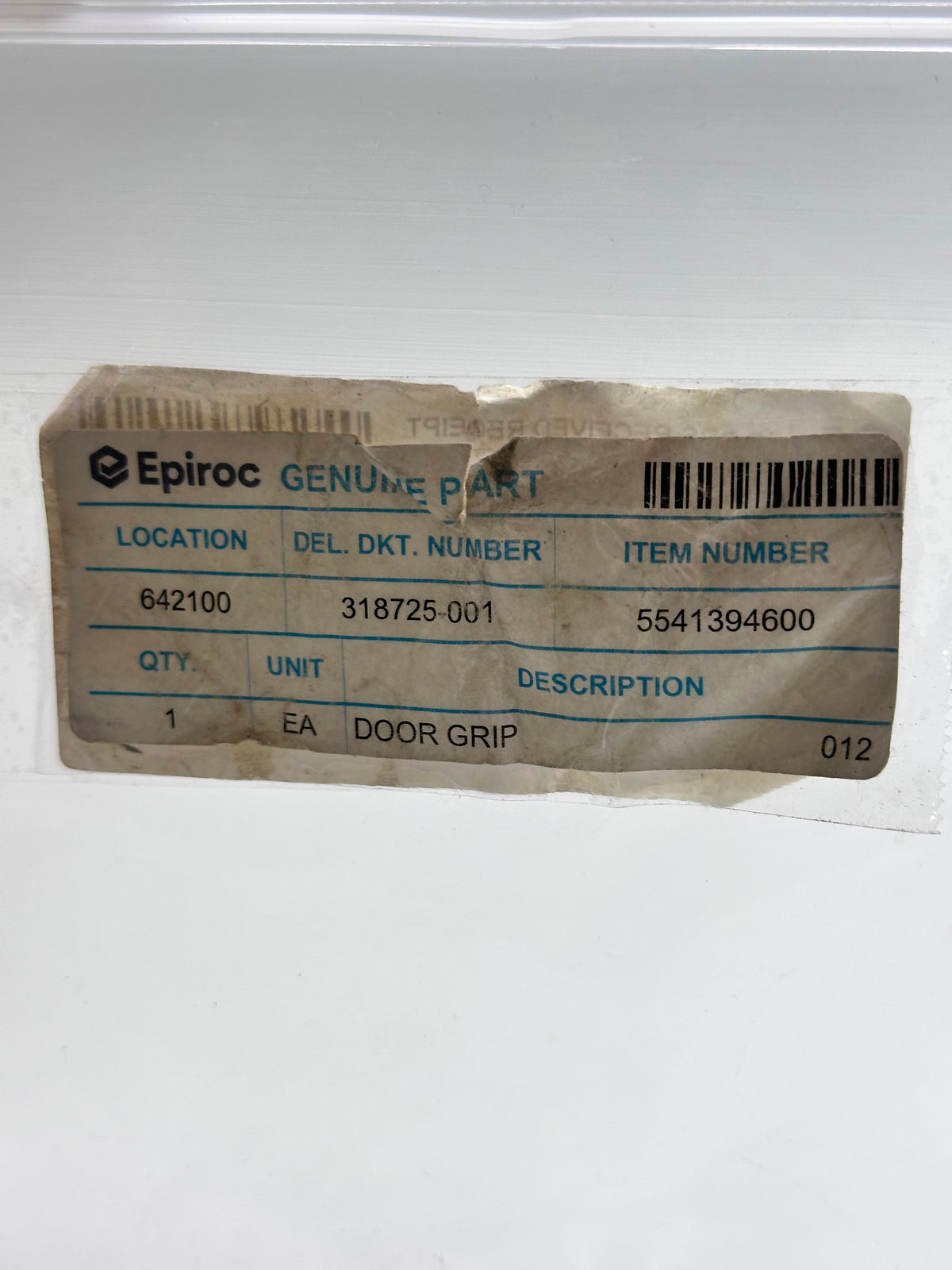 Epiroc 5541394600 Grab / Grip Handle, Black