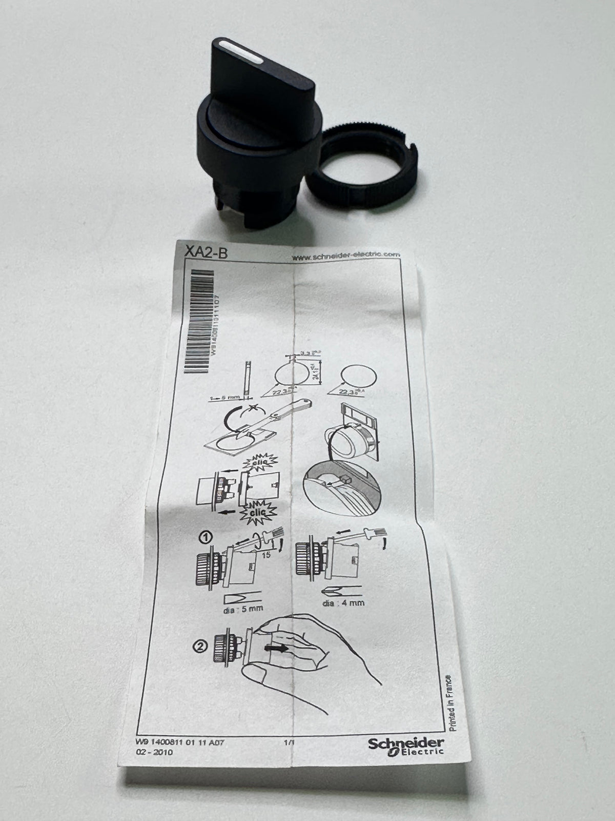 Atlas Copco 554105400 Black 3-Position Latching Selector Switch