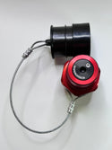 R150Ac-A Aluminum Fuel Receiver W/Cap Black Poppet
