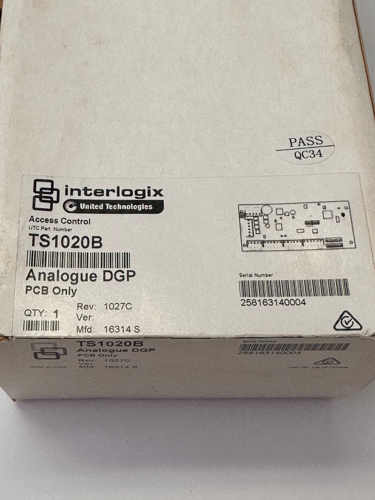 Interlogix Challenger TS1020B Analogue Data Gathering Panel