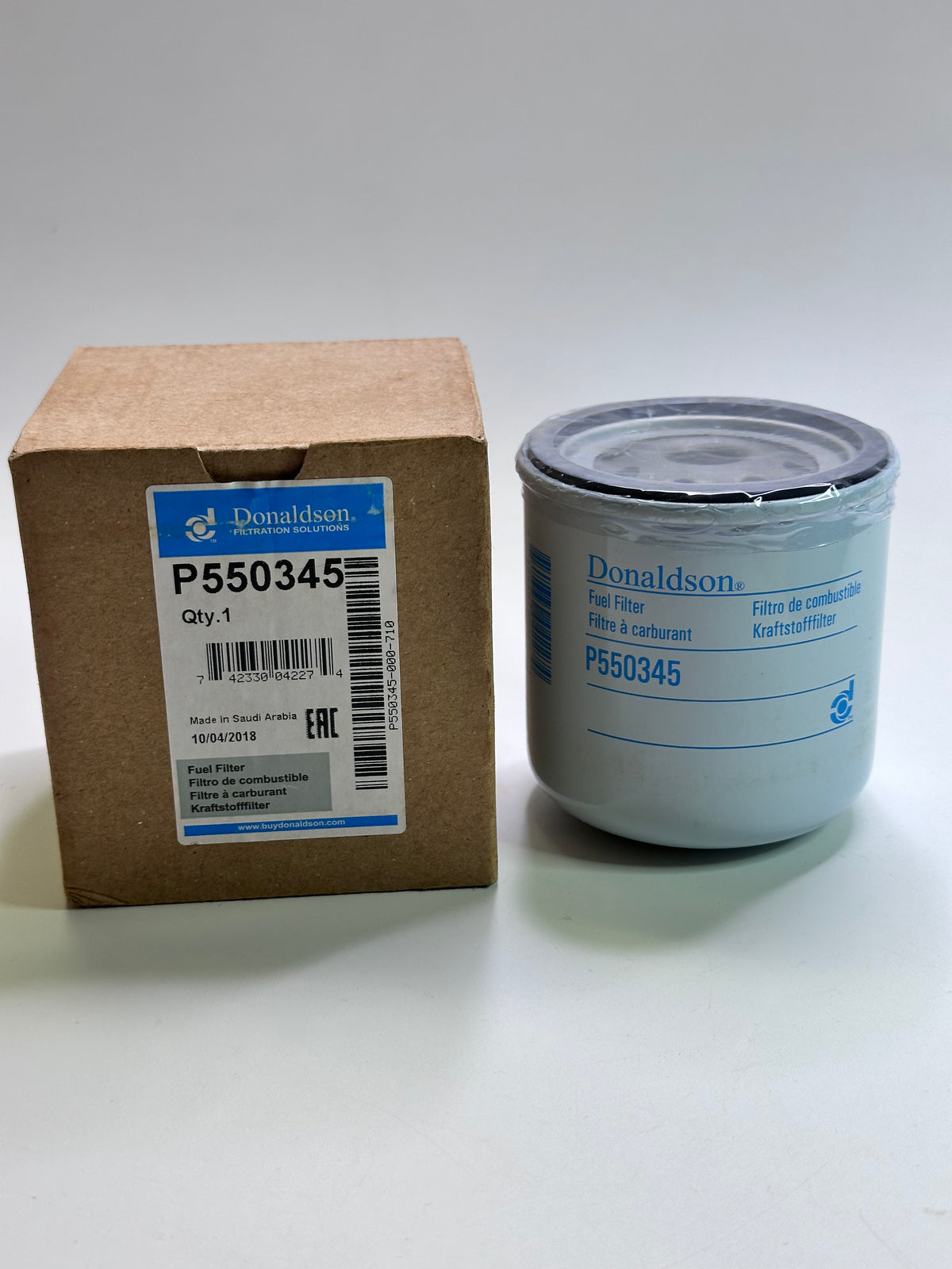 Donaldson P550345 Secondary Spin-On Fuel Filter