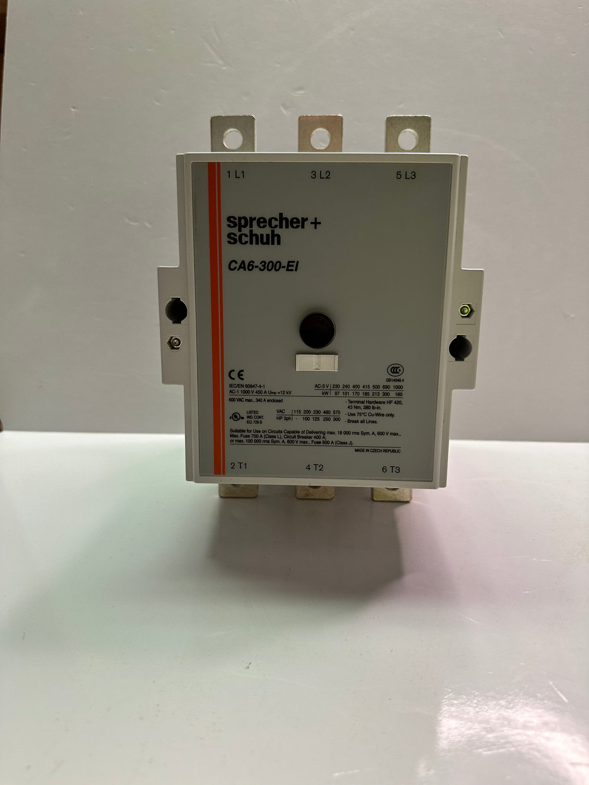 Sprecher & Schuh CA6-300-EI-11 120VAC