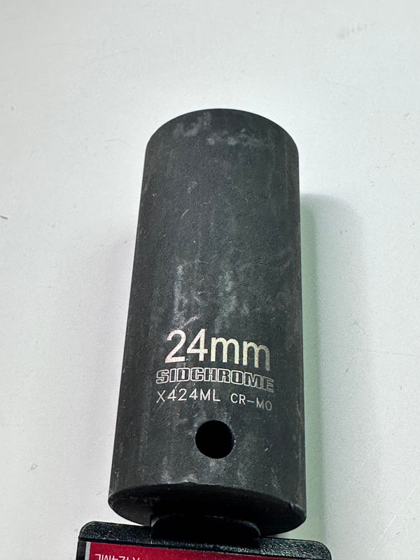 Sidchrome 24mm Power Drive Long Impact Socket X424ML