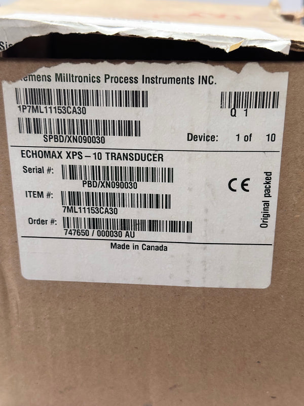 Siemens EchoMax XPS-10 Ultrasonic Level Transducer 7ML1115 3CA30