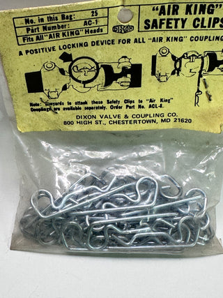 Dixon AC1 Air King Safety Clips (bag of 25)