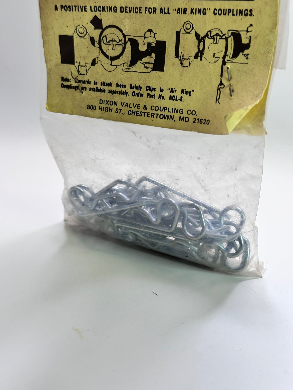 Dixon AC1 Air King Steel Safety Clips — Bag of 25