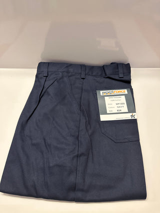WORKFORCE Cotton Drill Trousers (NAVY) WF100S Various Sizes
