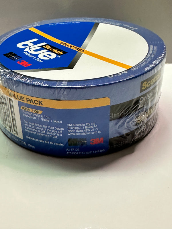 ScotchBlue™ 2090 Painters Tape 24mm x 55m Box of 12 Value Packs AT019313140