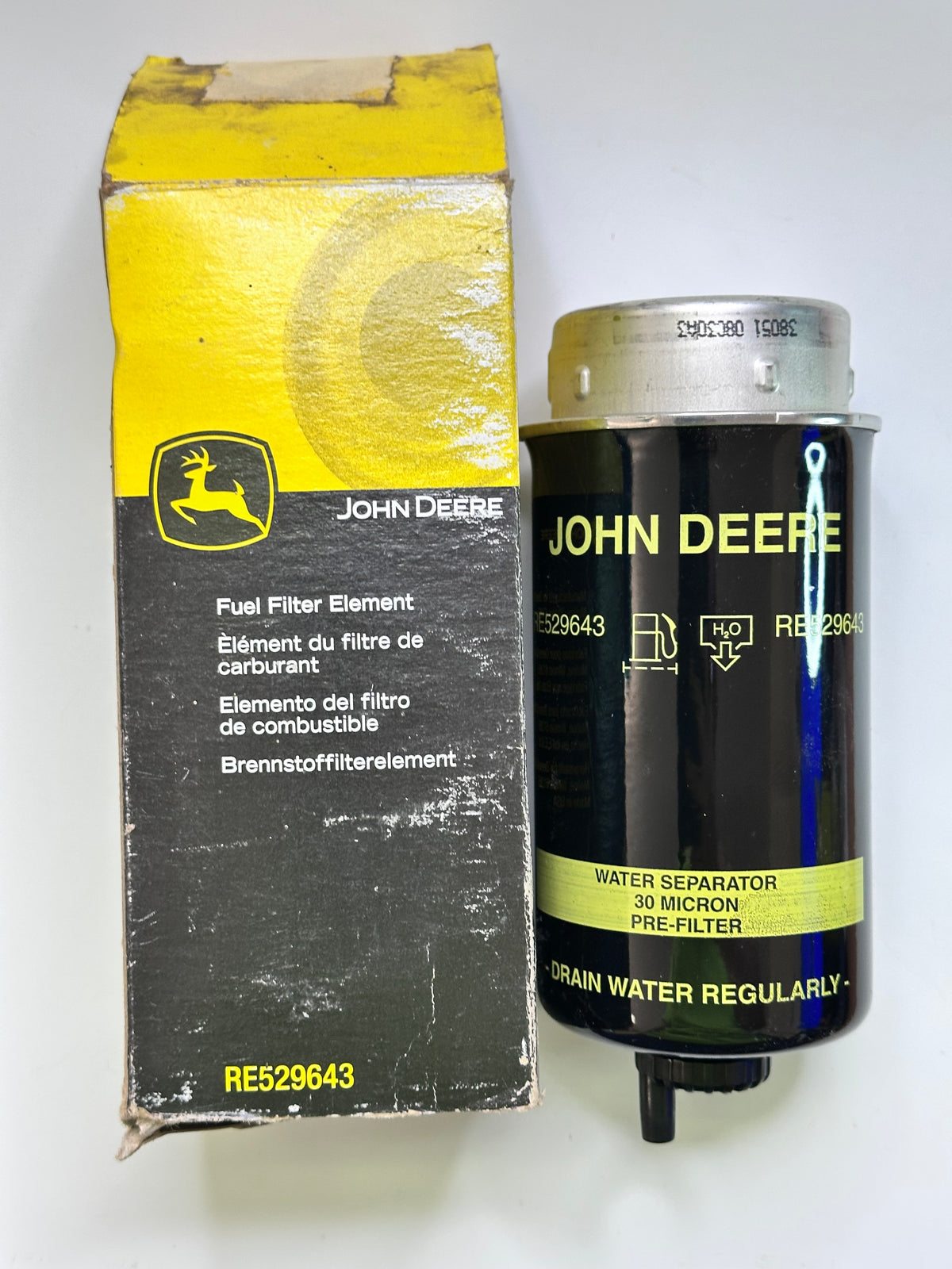 John Deere RE529643 Primary Fuel Filter