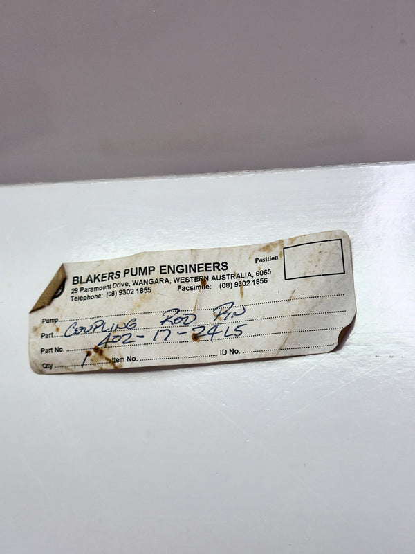 Seepex 402 17/24 L5 Coupling Road Pin BN402-17-24