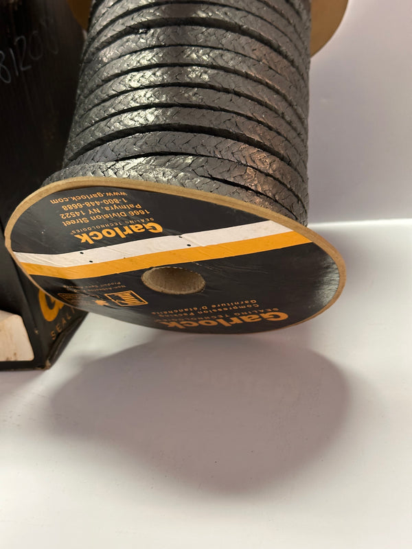 Garlock Packing Rings Graphite GARLOCK Compression Packing, Flexible Graphite 1333-G-SQ/41033-2028 ...