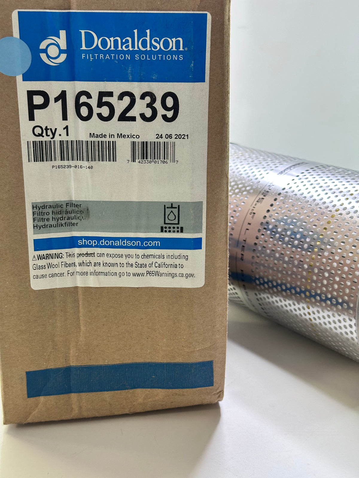 Donaldson P165239 Hydraulic Filter Cartridge