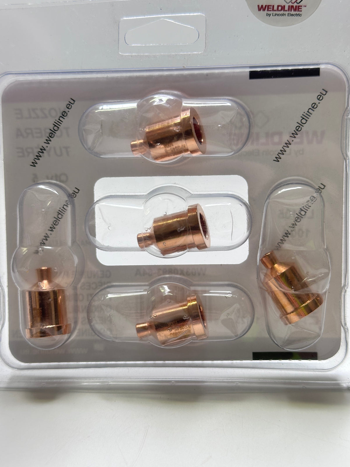 Weldline W03X0893-64A LC105 Plasma Tips – 100 A, Pack of 5