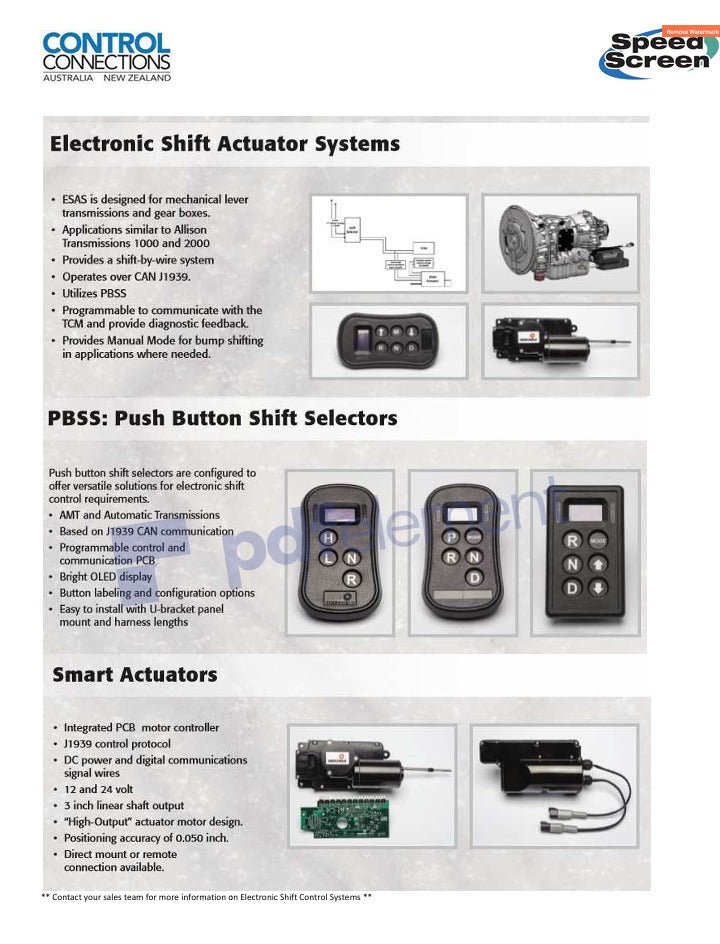 Orscheln ES02010-01 Electronic Shift Selector with U Bracket