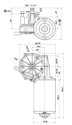 CAT 135-0611 Motor A-Wipe