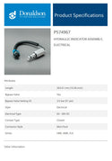 Donaldson P574967-000-700 Electrical Serive Indicator Assembly, Style E