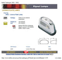 Hella 2552 Vintage Chrome Licence Plate Lamp
