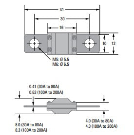 MIDI 80A, 32V Fuse Series: 498 - Bag of 9 - 0498080.MXT