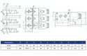 HYE6212-D24 Stackable 1/2" BSPP 6 Port Selector Valves