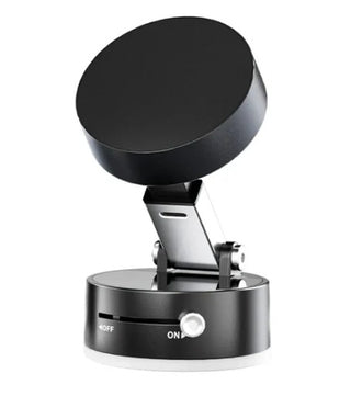 Vacuum Double Sided Toggle Adsorption & Magnetic Phone Stand A2 - Black