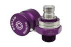 Banlaw BPLR7BE Size 7 Flush Face Fluid Transfer Receiver, Purple, 3/4" NPT with CAP