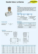 LA Series Adjustable Throttle Valve LA-G12-0.05-G1/2