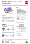 Alfatron ASeries A440 Interface Converter. Bidirectional RS-232 <>RS-422
