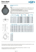 GF Type 567 PVC-U Butterfly Valve d160DN150 6"