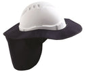 Prochoice HHBNF-B Hard Hat Brim with Neck Flap, Navy Blue