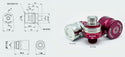 Banlaw BPLN3BNC Size 3, 3/4" NPT Flush Face Nozzle, Red with Cap
