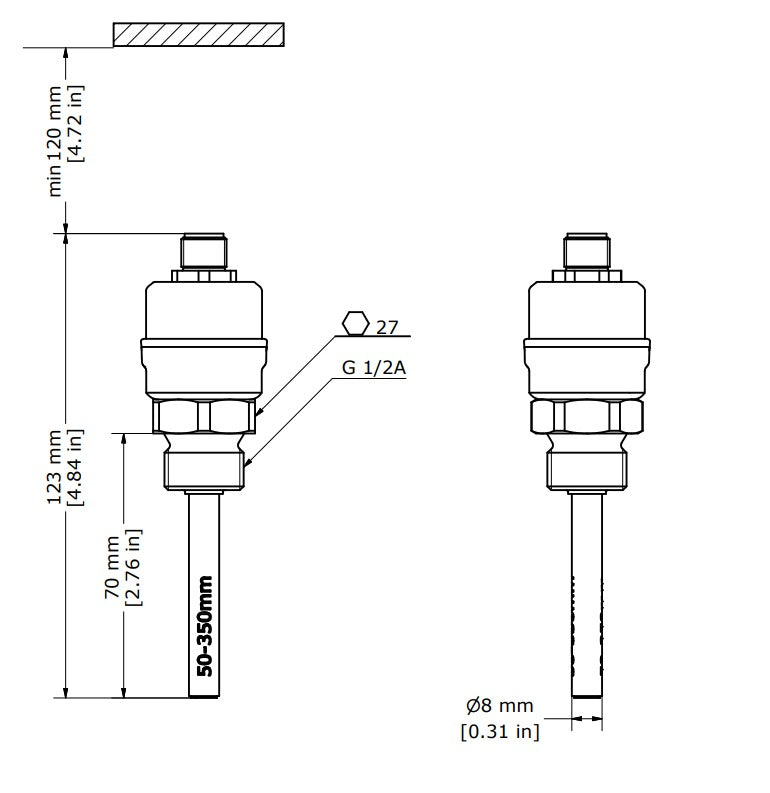 3176000290 Temperature Sensor for Epiroc, MBT 3560 084Z4069