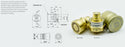 Banlaw BPLR1BE BEC Compatible 3/4" NPT Receiver, Flush Face Series, Brass with Dust Cap