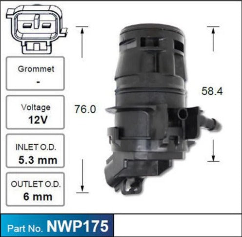 NWP175 NICE Windscreen Washer Pump