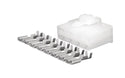 QVC8M10 8 pin receptacle QC reverse type connector plug, complete with 6.3mm female terminal.