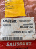 Salisbury Arc Flash Bib Overalls, 40 Cal