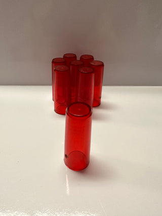 QVSFQTOP Flag Top Lens (RED) Bag of 8