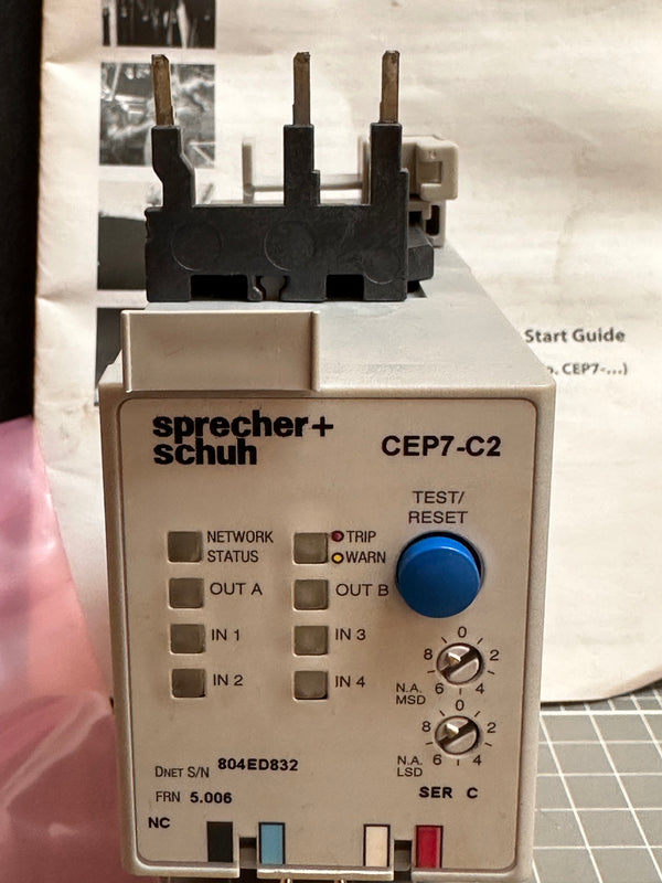 Sprecher+Schuh Solid State Overload Relay CEP7-C2-23-5