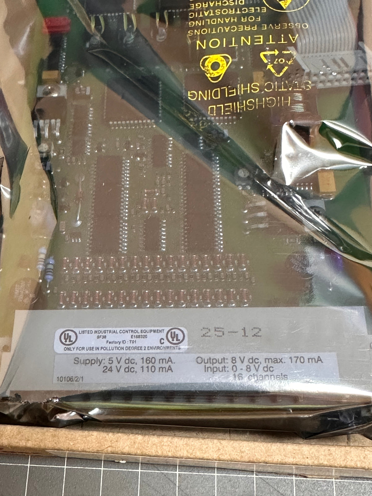 Honeywell 10106/2/1 Digital Input Module – 16-Channel 24V DC