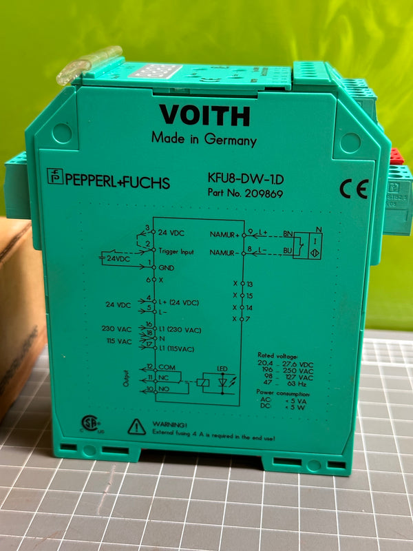 Pepperl+Fuchs KFU8-DW1.D Y209869 Rotation Speed Monitor 209869