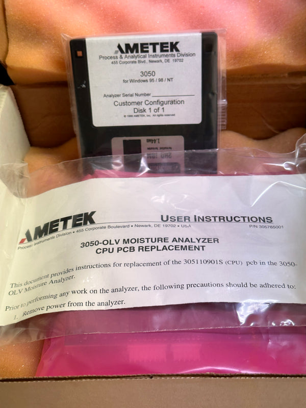 AMETEK 305110901S Rev. R MCU Board for Moisture Analyzer
