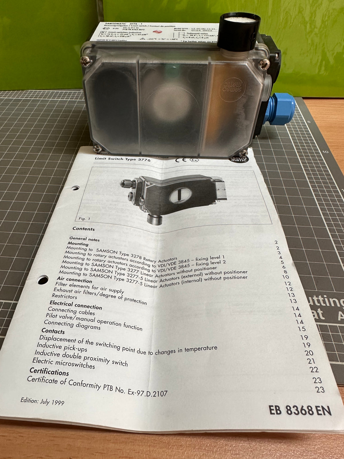 Samson Samsomatic 3776-1 Limit Switch