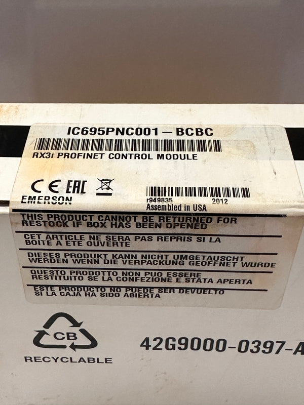 RX3i Profinet Control Module IC695PNC001-BCBC